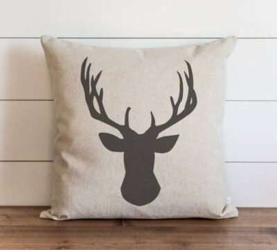 Deer Head Pillow