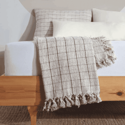 100% Organic Cotton Throw Blanket