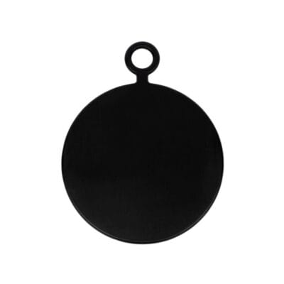 Round Cheese Board with Handle | Black Charcuterie Board